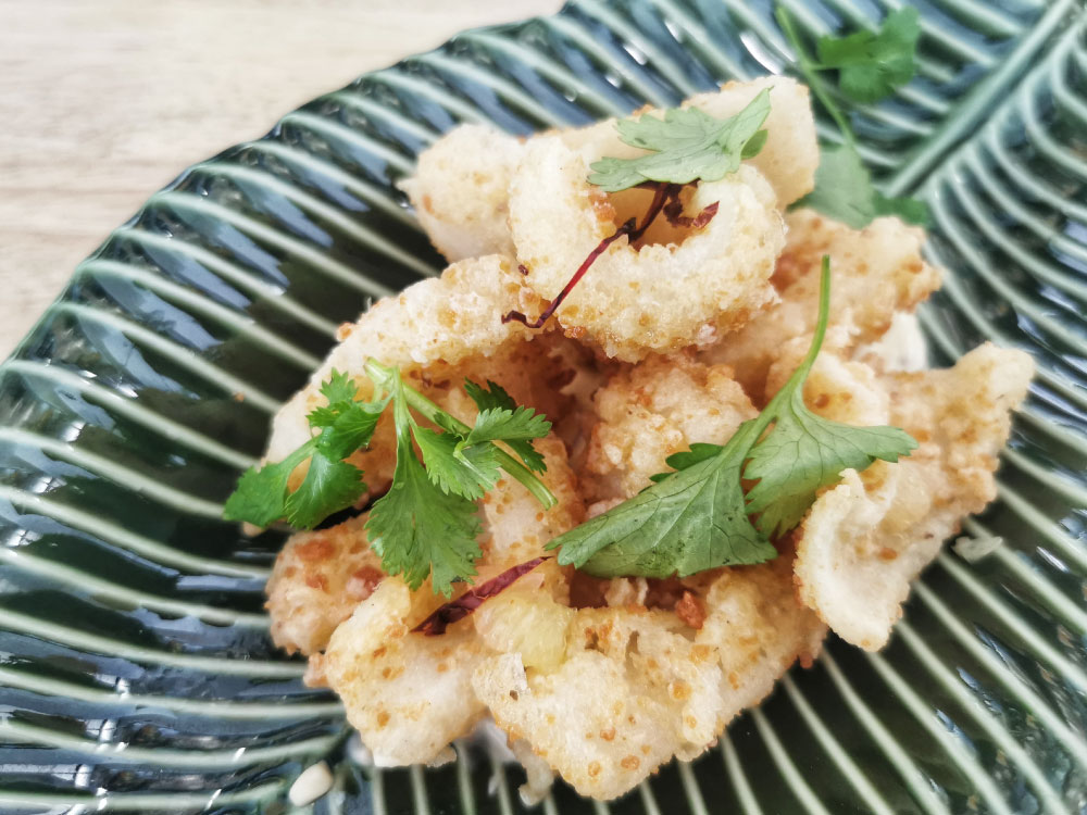Salt and Pepper Calamari – crispy seafood starter at Kopi Kadai